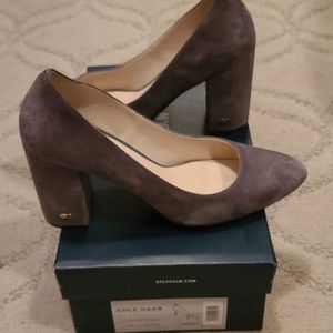 Cole Haan Gray Suede Pumps